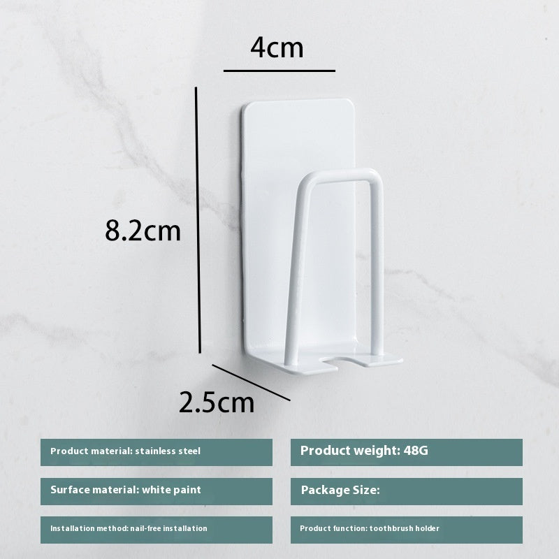 Stainless Steel 304 Toothbrush Holder Punch-free Cup Holder