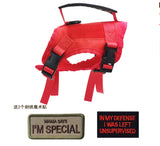 Tactical Cat Chest Strap Vest Hand Holding Rope Anti Breaking Loose