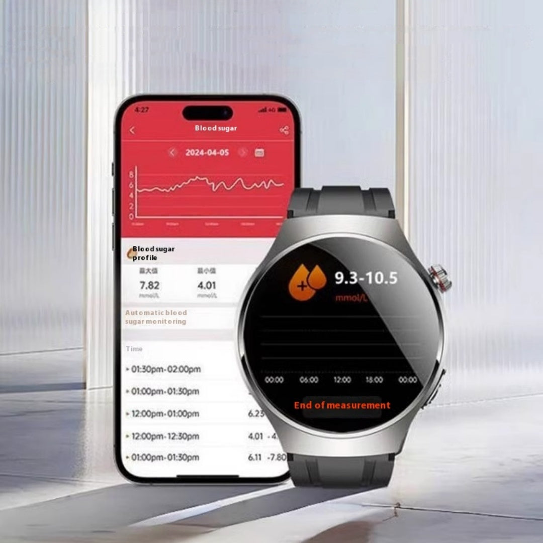 Blood Glucose Watch ECG Blood Pressure Heart Rate Smart Bracelet
