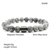 Black Stone Tiger Eye Bead Bracelet