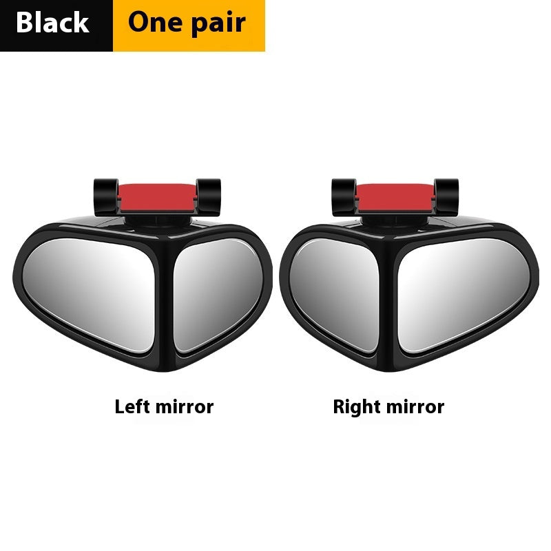 Car Front And Back Wheels Blind Area Rearview Mirror 360 Degree Reflector