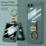 Creative Electroplated Ring Buckle Letter Folding Phone Case