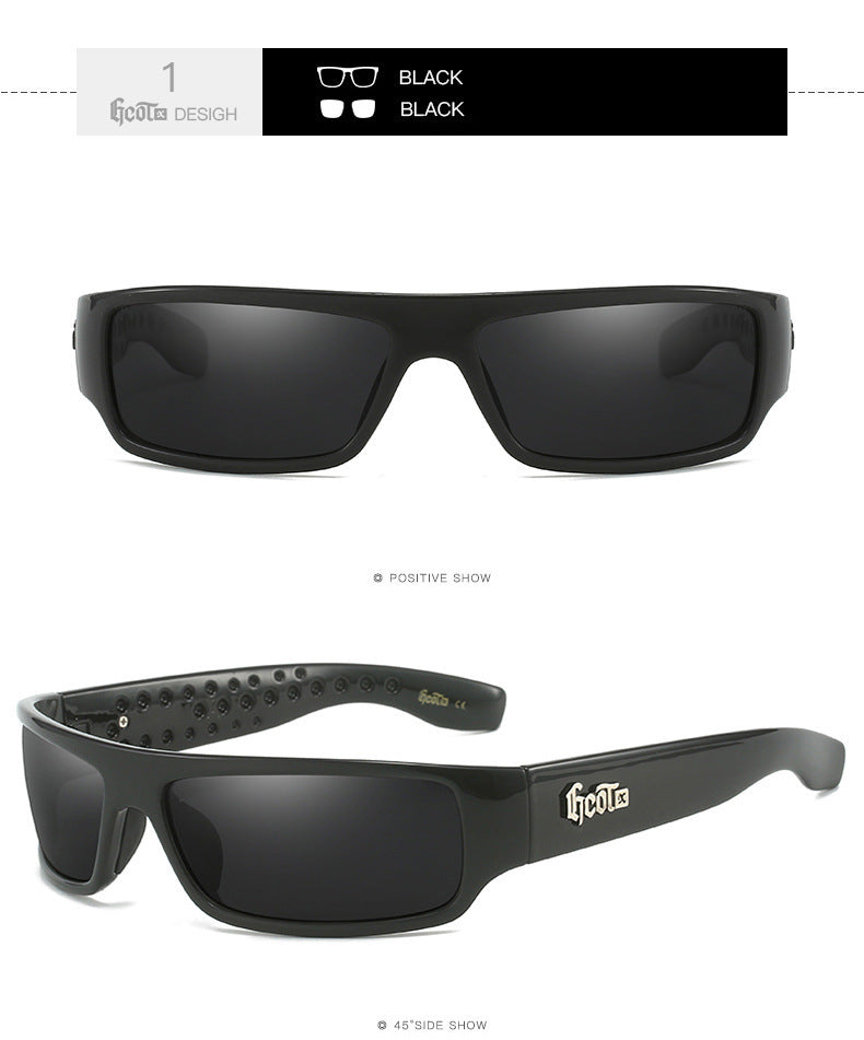 Motorcycle Bandit Style Hip Hop Fashion West Coast Polarized Sunglasses