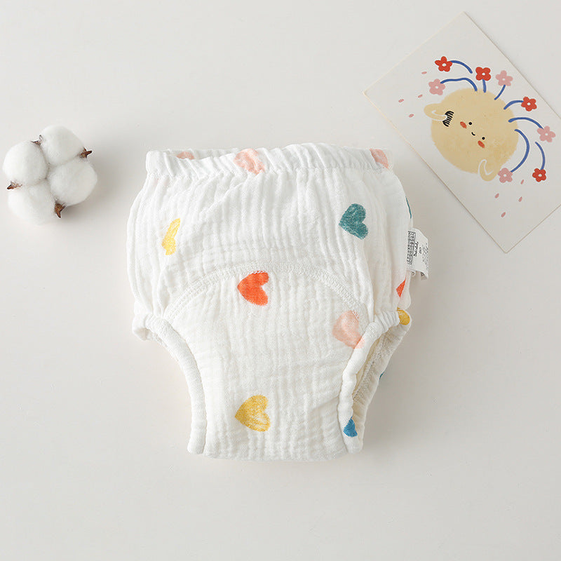 Gauze Cotton Baby's Ring Urine Training Pants Pure Diaper Pants