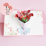 3D Pop-Up Flower Bouquet Gift Card
