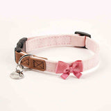 Pet Dog Hand Holding Rope Cute Bow Collar Tone