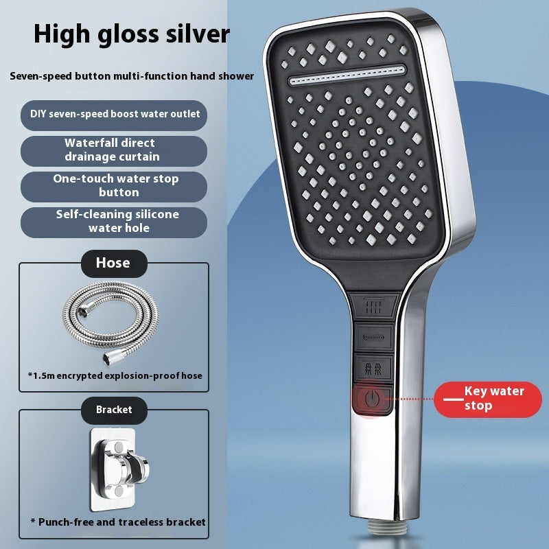 Handheld Rain Supercharged Shower Head