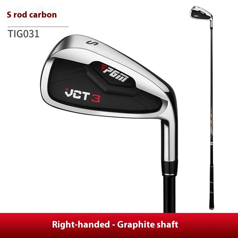 Golf Iron with Carbon Steel Shaft