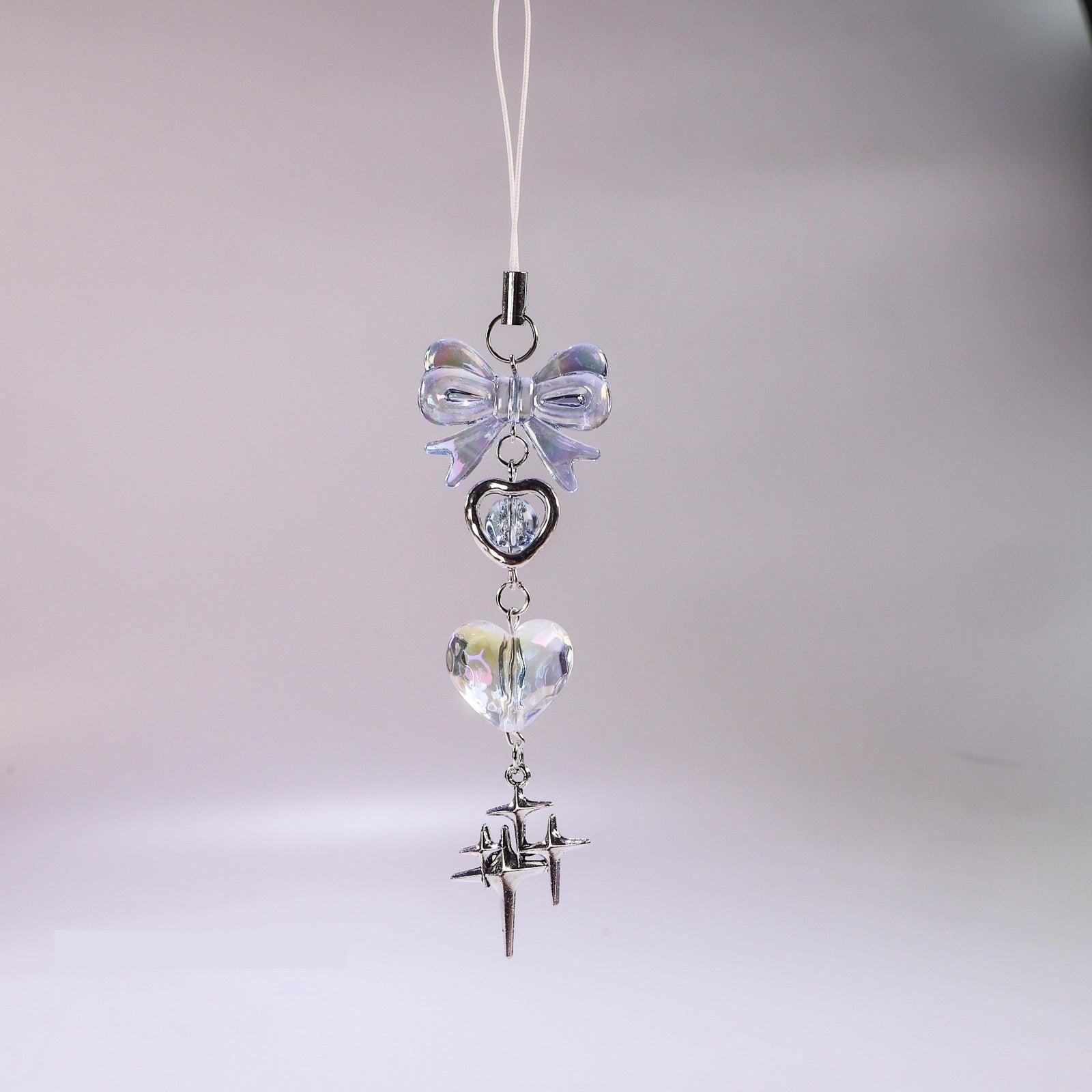 Beads Blue Clear Heart Ornaments