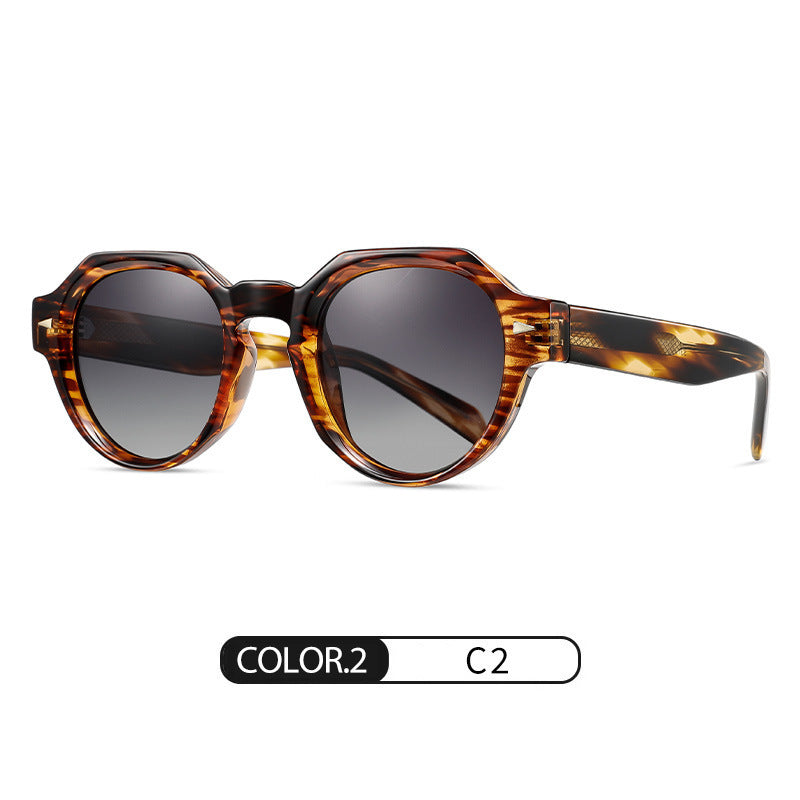 Round Frame UV Protection Sunglasses