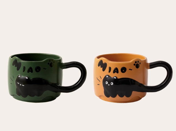 Suit Ceramic Mug Drinking Couple