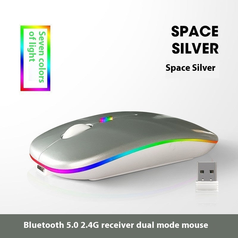 Glowing Bluetooth Mute Charging Mouse