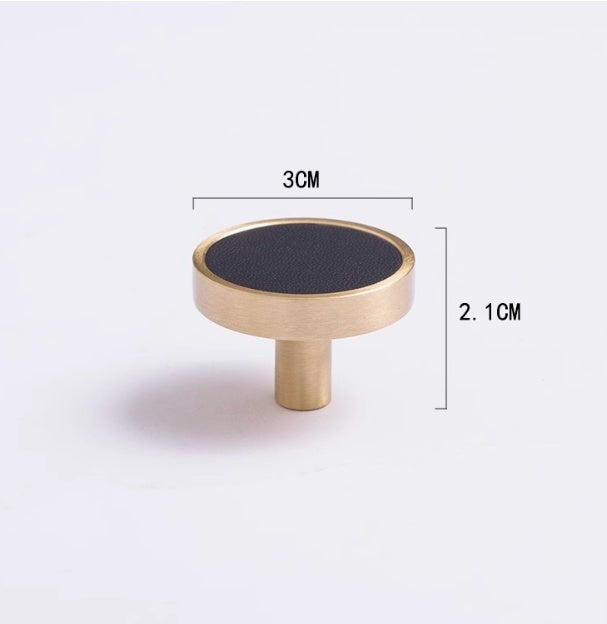 Brass Cowhide Furniture Cabinet Extended Door Handle