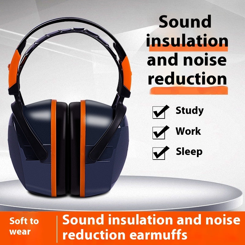 Head Mounted Soundproof And Comfortable Noise Proof Earmuffs