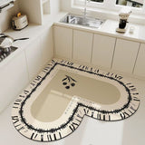Kitchen Floor Mat Absorbent Oil-absorbent Quick-drying Stain-resistant