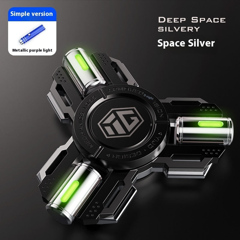 Glowing Fingertip Spinning Top Metal Pressure Reduction Toy