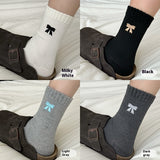 Fashion Personalized Mid-calf Length Bowknot Socks For Women