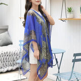 Summer Long-sleeve Women's Cycling Sunscreen Scarf Beach Scarf