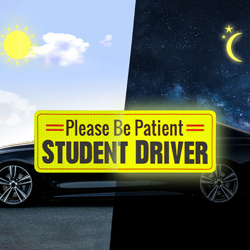 Personalized Car Warning Reflective Stickers For Novice Drivers