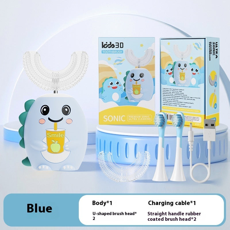 Children's Cartoon Little Dinosaur Soft Bristle Electric Toothbrush
