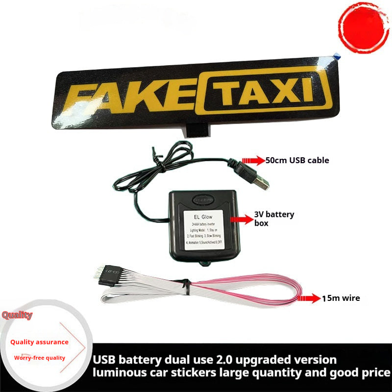 PVC Personality Luminous Automobile Sticker