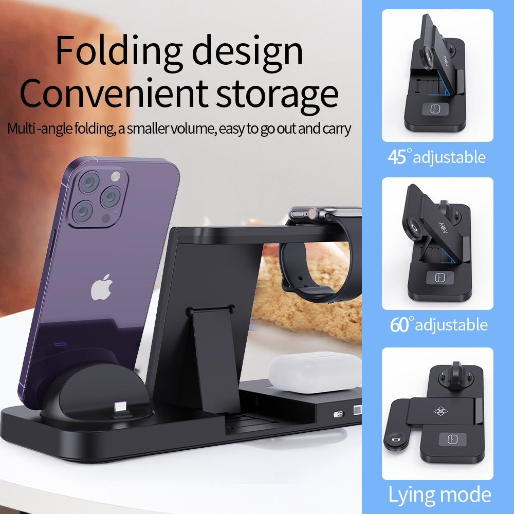 Folding Six-in-one Wireless Charging Stand