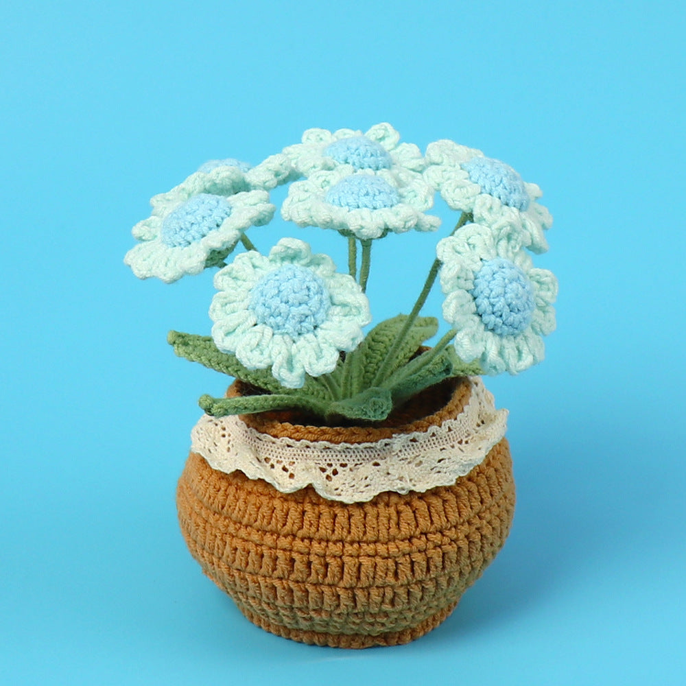 Handmade Wool Knitted Flower Pot
