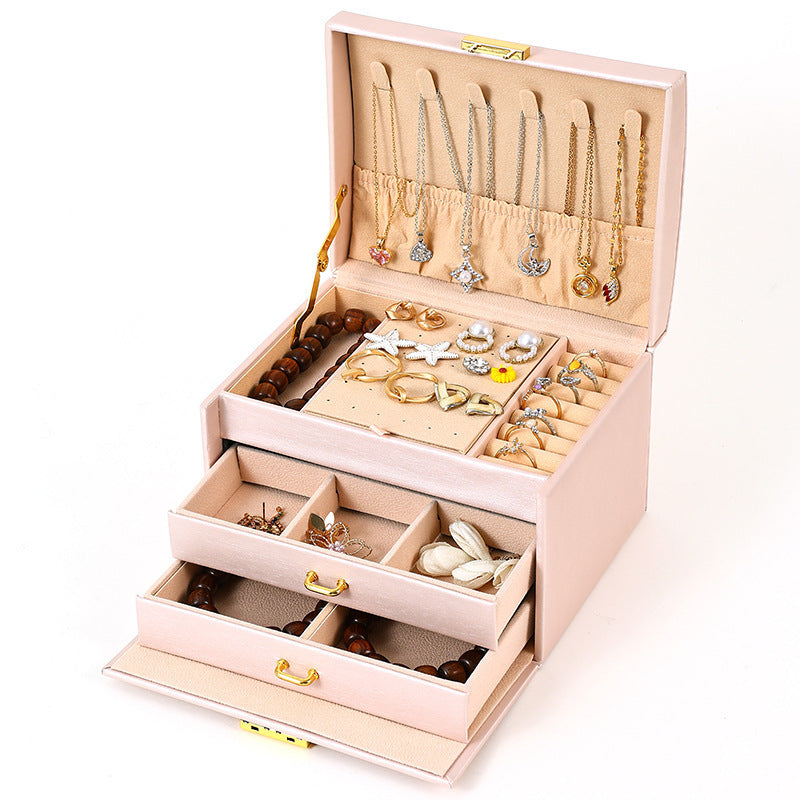Travel Easy To Carry Dustproof Portable Jewelry Box