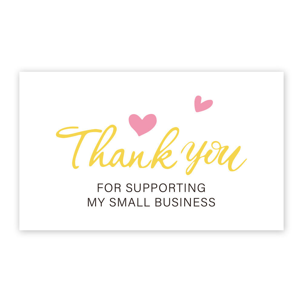 Thank You Card Coated Paper Card