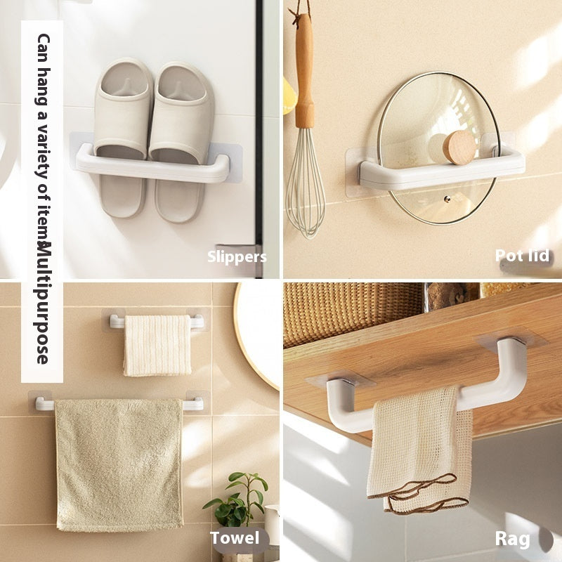 Slipper Rack Bathroom Punch-free Wall-mounted Household