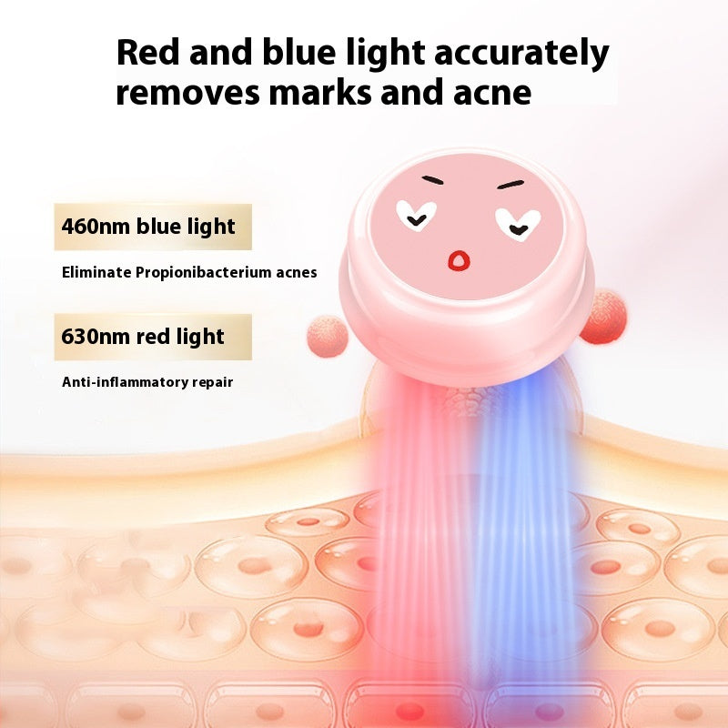 Electronic Red Blue Light Acne Removing Beauty And Skin Rejuvenation