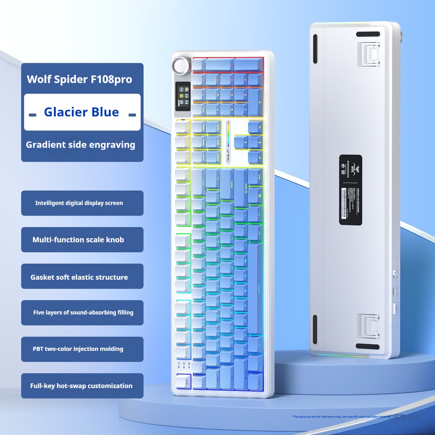 F108pro Wireless Bluetooth Three-model Customized Mechanical Keyboard