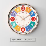Early Education Cartoon Children's Home Wall Mounted Clock