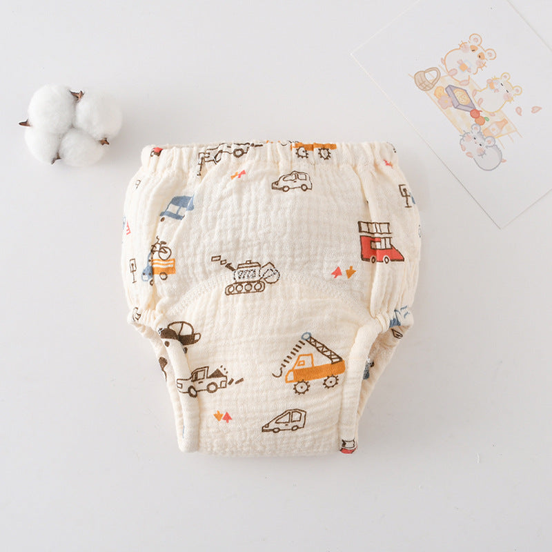 Gauze Cotton Baby's Ring Urine Training Pants Pure Diaper Pants