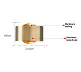 Home Fashion Modern Simple Golden Wall Lamp