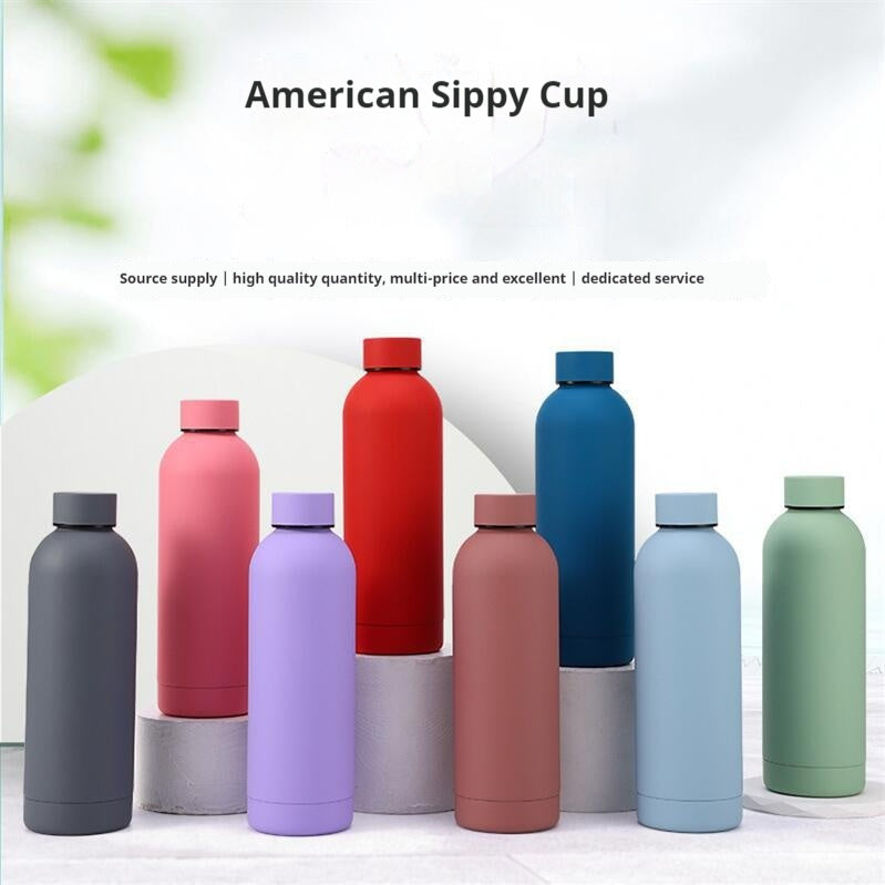Stainless Steel Vacuum Cup Outdoor Portable Large Capacity Sports Water Bottle