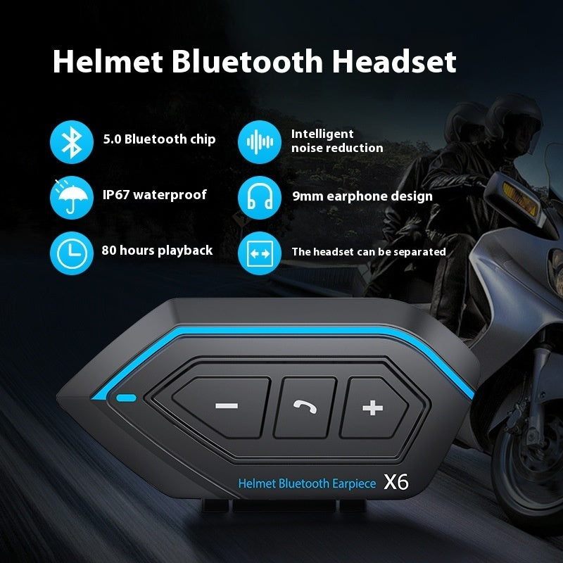 Motorcycle Riding Built-in Full Half Helmet Dedicated Bluetooth Headset