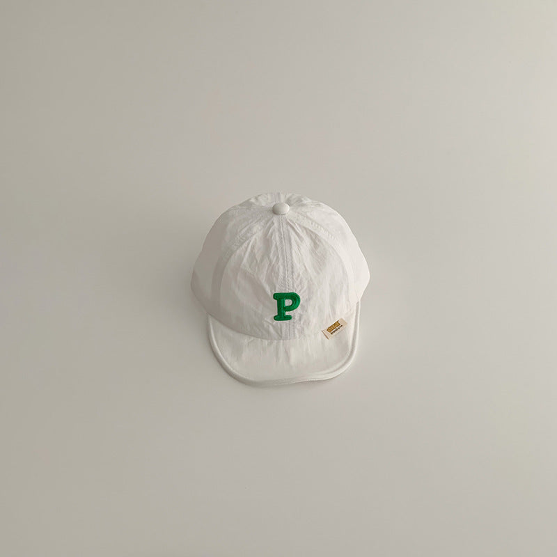 Ins Alphabet Peaked Cap Baby Sun Protection Children