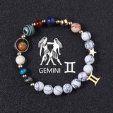 European And American Twelve Constellations Bracelets White Turquoise Eight Planets