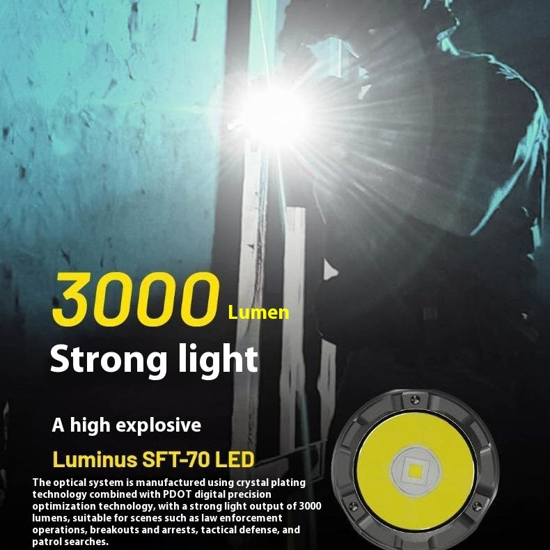 P23i Spotlight Long-range Super Bright Outdoor Tactics Flashlight Multi-function