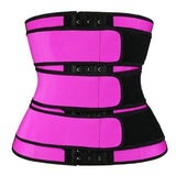 Adjustable Three Row Buckle Sport Abdominal Belt