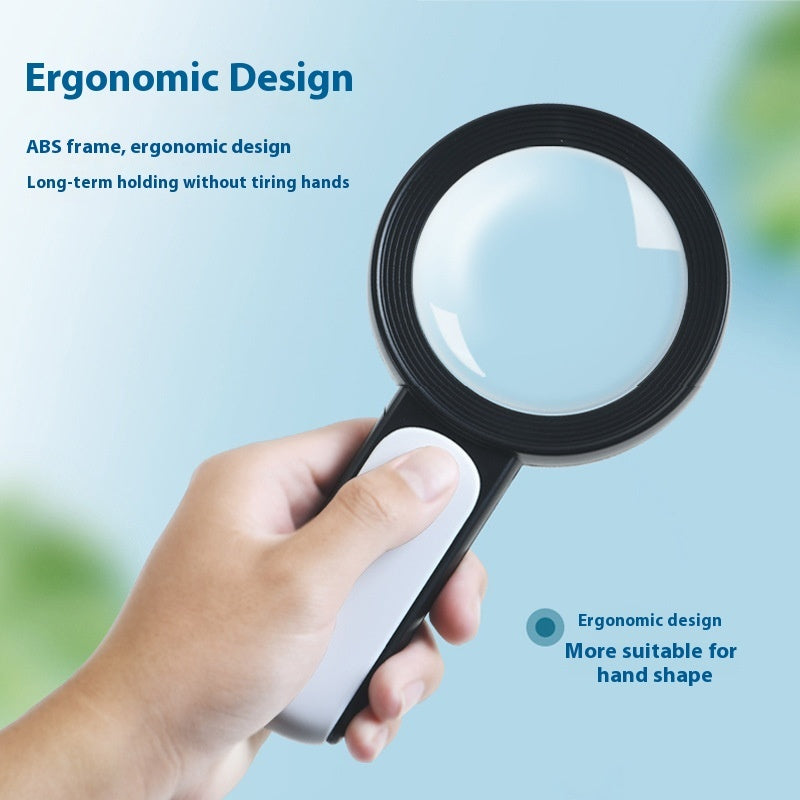 30 Times Magnifying Glass 18LED HD Handheld With LED Light