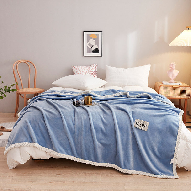 Simple And Stylish Warm Milk Velvet Blanket