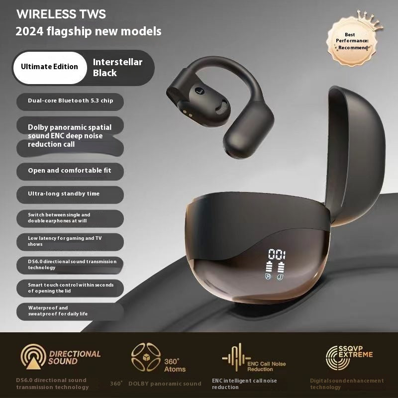Non In-ear Open Bluetooth Headset Ear-mounted