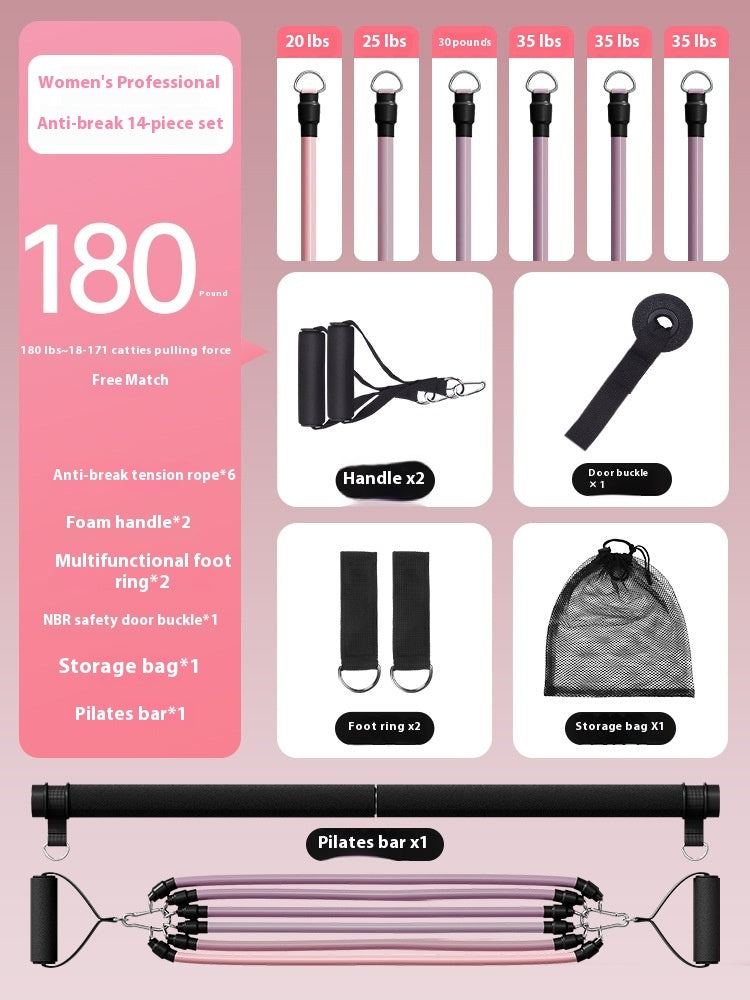 Home Fitness Exercise Pull Rope Set