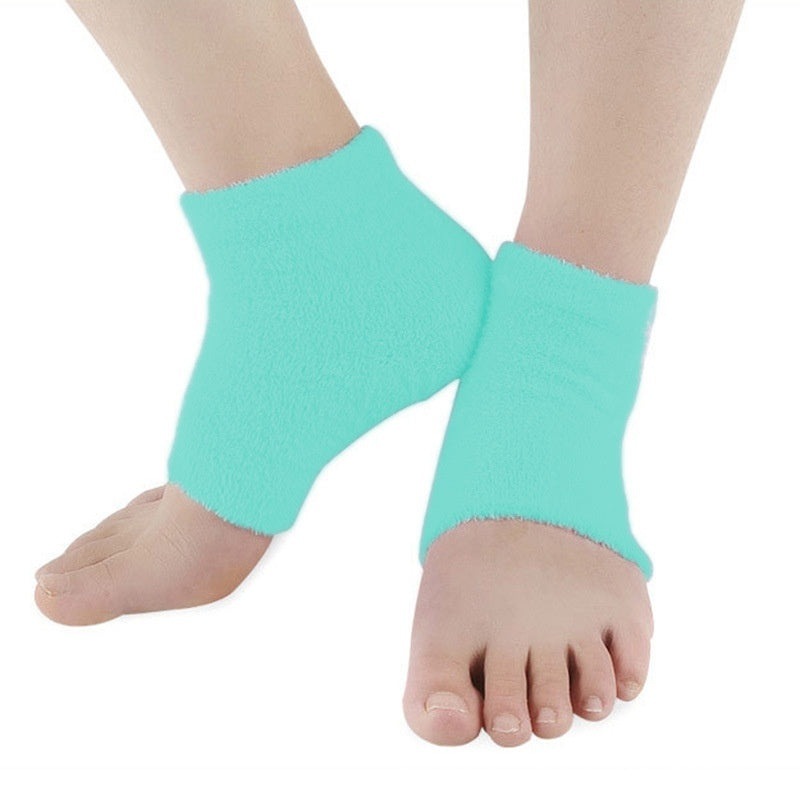 Feather Yarn Gel Heel Socks Moisturizing Exfoliating Anti-chapping