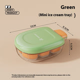 Ice Cube Mold Ice Storage With Lid Press Ice Maker