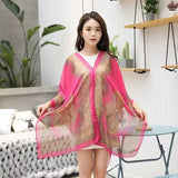 Summer Long-sleeve Women's Cycling Sunscreen Scarf Beach Scarf