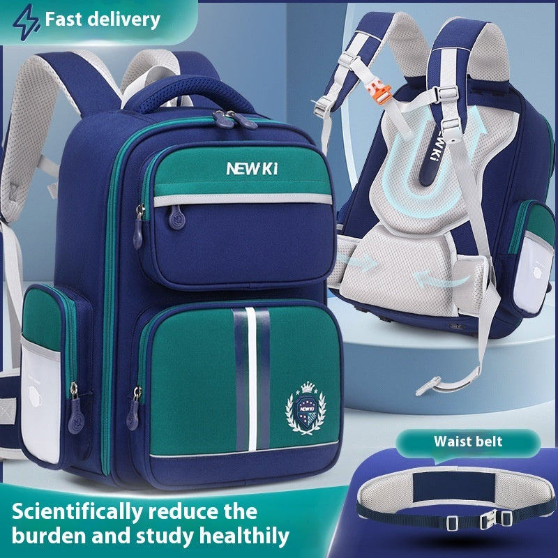 School Student Schoolbag Children's Waterproof Backpack Wear-resistant Men And Women