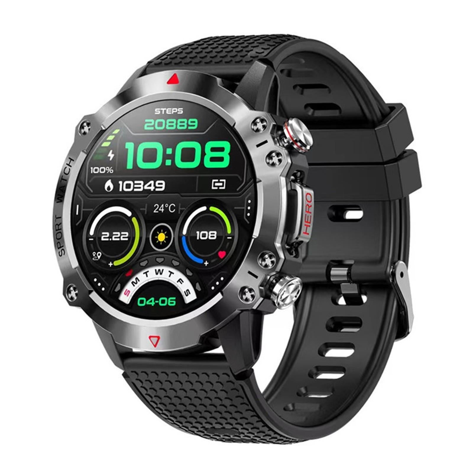 Outdoor Pedometer Weather Heart Rate Blood Pressure Smart Watch